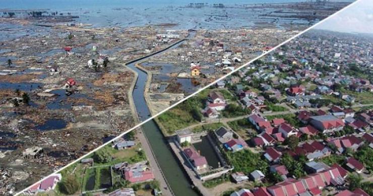 Sumatra (Indonésia) antes e depois do tsunami de 2004 (fotos) 