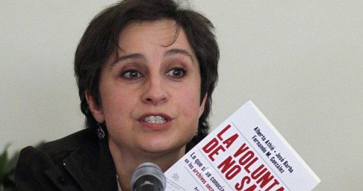 Carmen Arístegui, jornalista mexicana despedida. Carmen Arístegui, jornalista mexicana despedida.