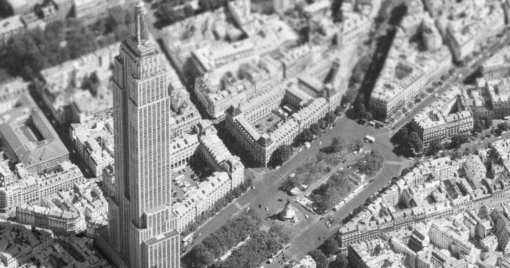 O que aconteceria se a arquitetura de Paris e Nova Iorque se fundissem?