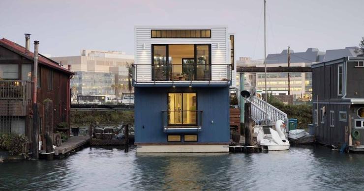 Casas de sonho: Uma moderna mansão flutuante no bairro da moda de São Francisco 