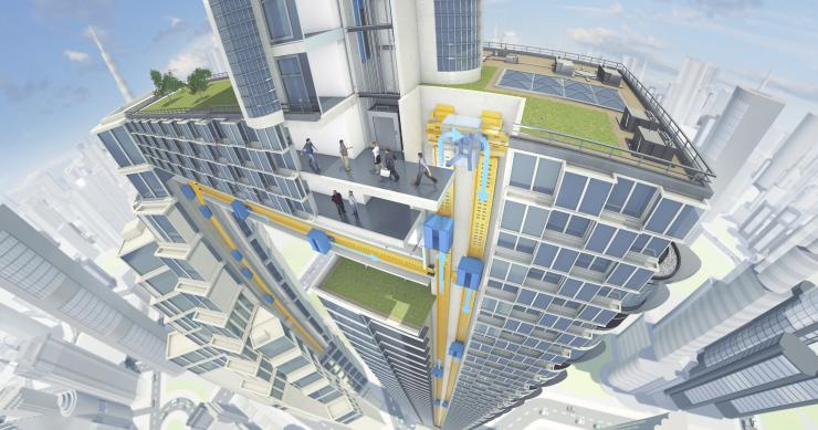 E se “apanhasses” um elevador que andasse na horizontal?