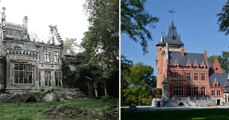 A impressionante reabilitação de um histórico palácio belga abandonado durante 40 anos 