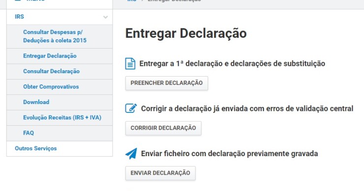IRS 2015: guia para que nada falhe na entrega da declaração 