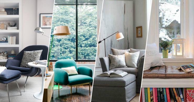Ideias de decoração: Cantos de leitura em casa
