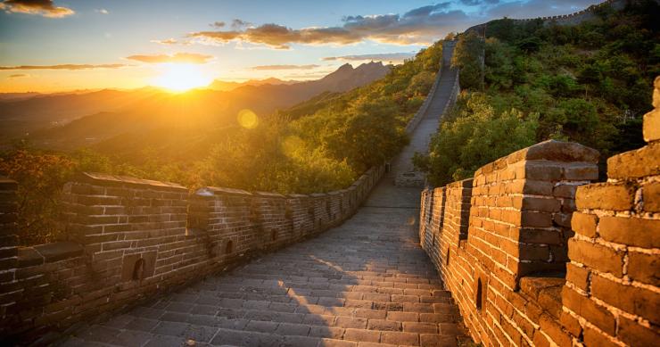 Vista panorâmica da Muralha da China (Fotos: Elle Decor).