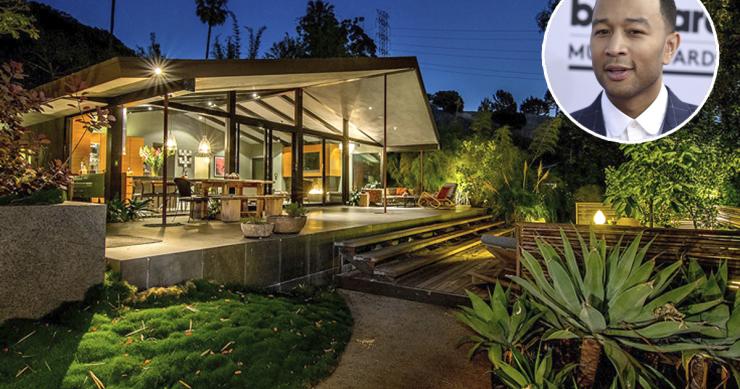 O cantor John Legend vende a sua fabulosa casa-jardim em Hollywood