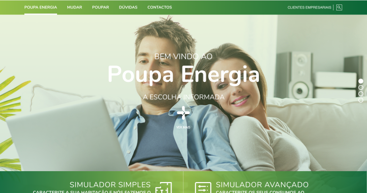 Poupar na luz e gás está à distância de um clique