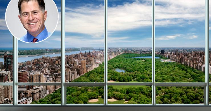 As vistas da Penthouse sobre o Central Park