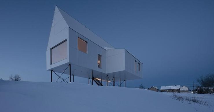 Casas em “pontas dos pés” para oferecer vistas espetaculares
