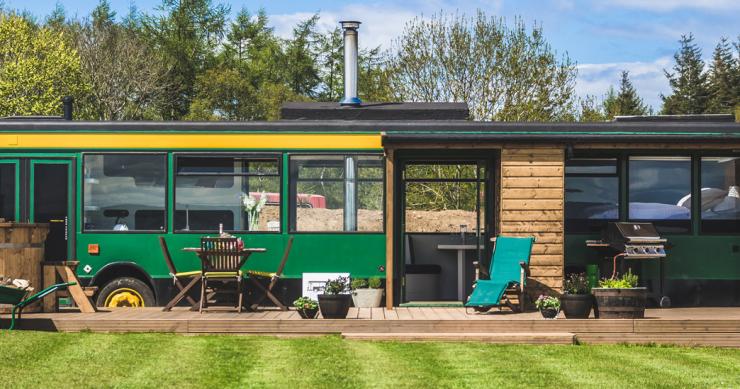 Um autocarro que afinal é um hotel