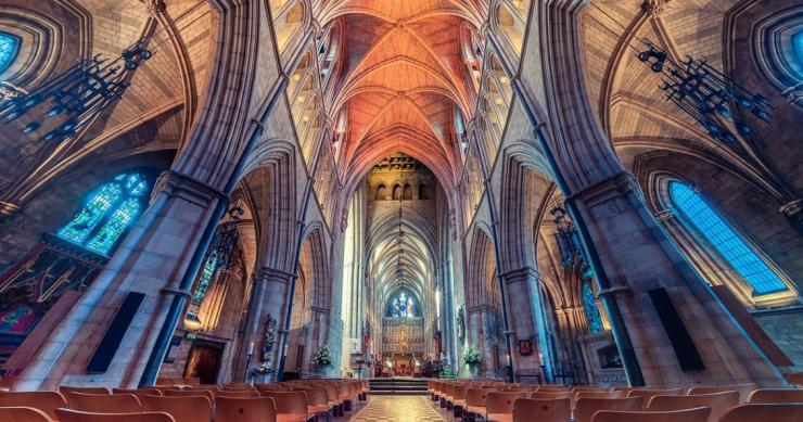Southwark Cathedral na primavera