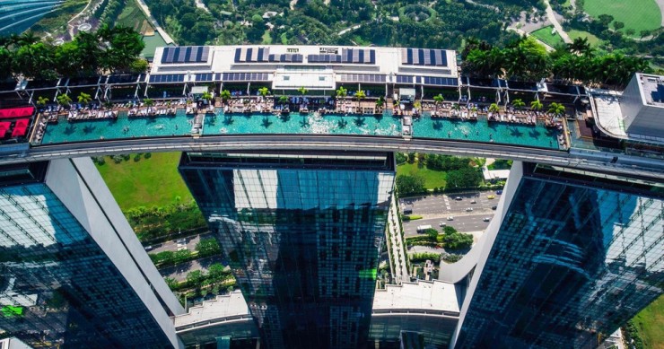 A vista magnífica sobre a cidade