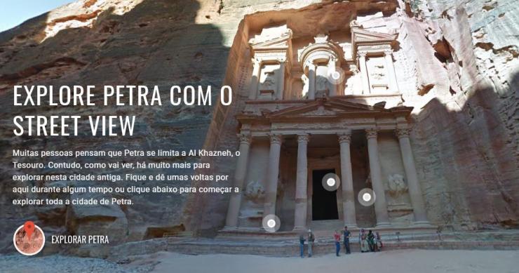 Viajar de mão dada com a rainha da Jordânia pela cidade perdida de Petra - e sem sair do sofá