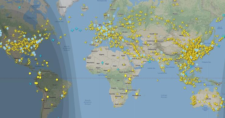 Aviões “desaparecem” dos céus de Portugal e do mundo