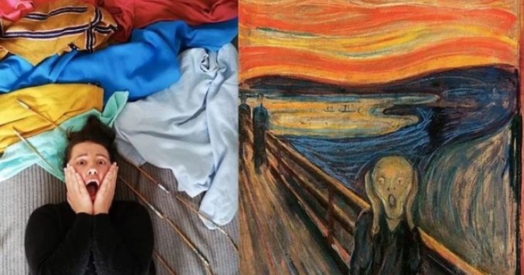Recriar obras de arte famosas em casa: o novo “challenge” que faz furor na internet
