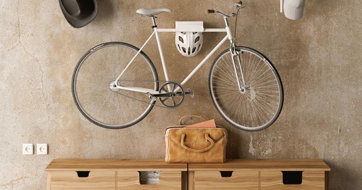 Ideias originais (e engenhosas) para guardar a bicicleta em casa