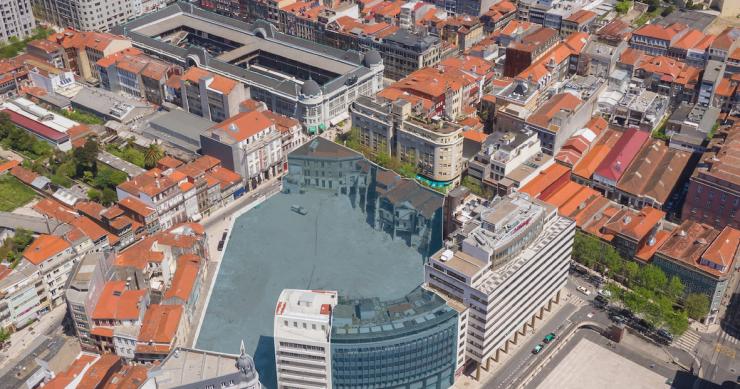 Quarteirão da Praça D. João I no Porto avança com habitação, comércio e uma unidade hoteleira