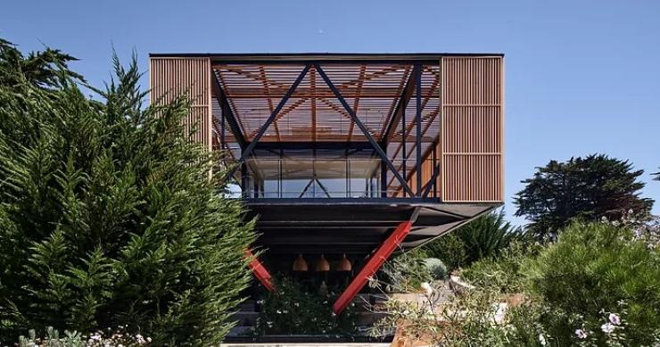 Uma bonita casa em estilo japonês construída no Chile - a arquitetura é incrível