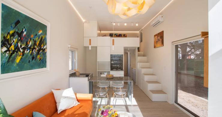 Uma casa pré-fabricada