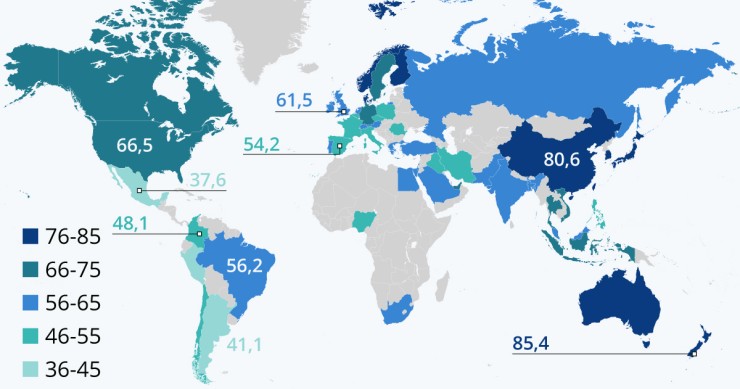 Os melhores e piores países para viver durante a pandemia são... (Portugal é 33º do ranking)