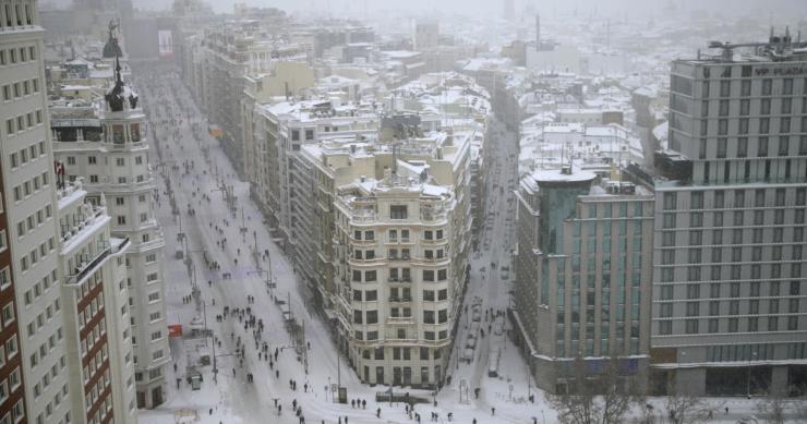 As imagens mais incríveis do histórico nevão que deixou Madrid totalmente branca