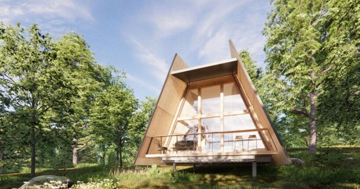 Casas pré-fabricadas para teletrabalhar