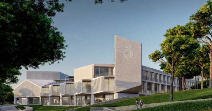 A rendering of the new school campus