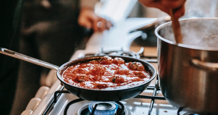 Much of the gas we consume at home is used in the kitchen 