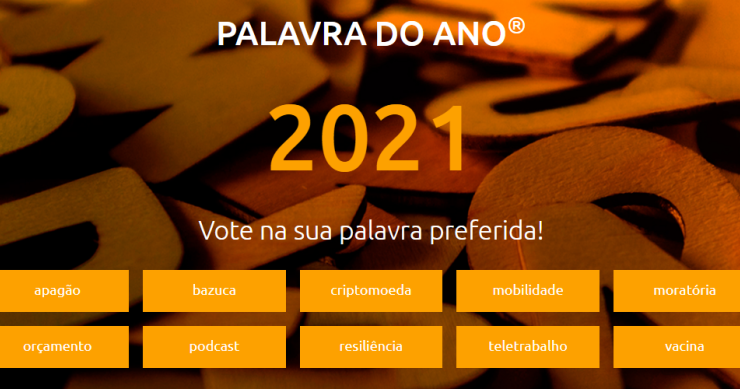 Palavra do Ano 2021: estas são as 10 finalistas