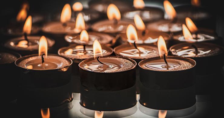 Aquecer a casa com velas