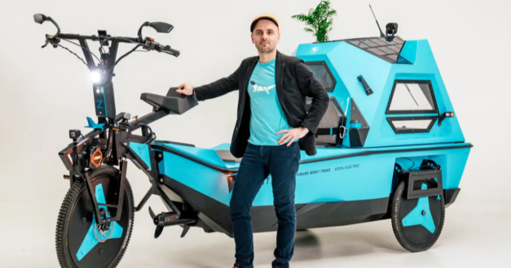 Z-Triton: bicicleta, barco e caravana num só