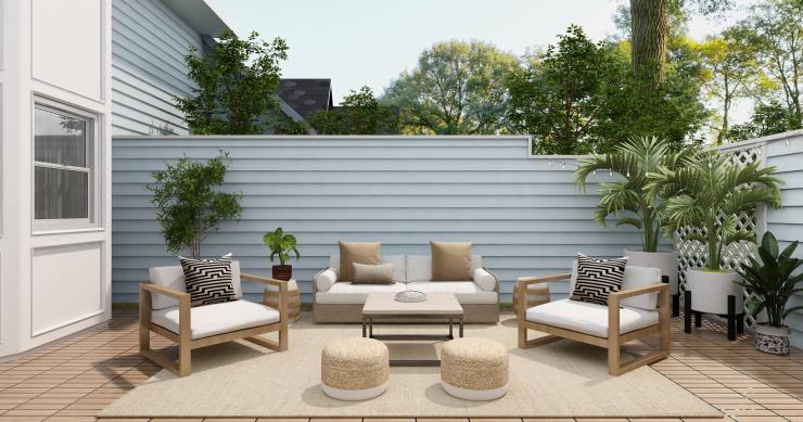 decorar terraços e jardins