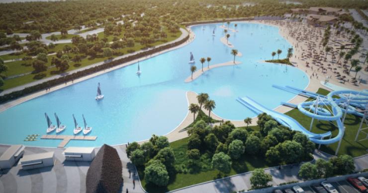 maior praia artificial da Europa