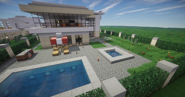 Construir casas modernas no minecraft