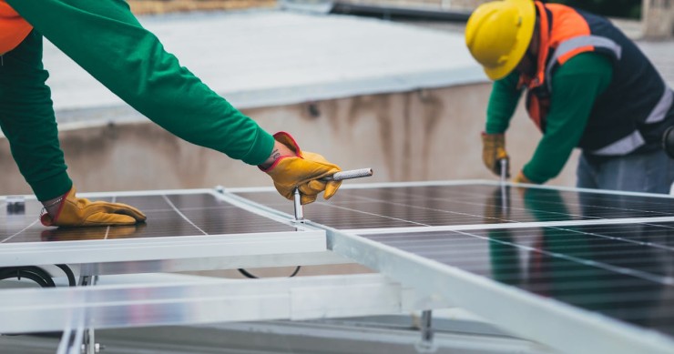 Painéis solares em casa