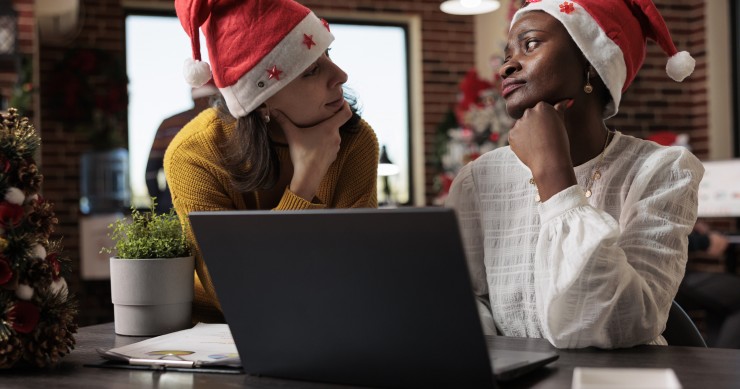 Trabalhadores em época de Natal