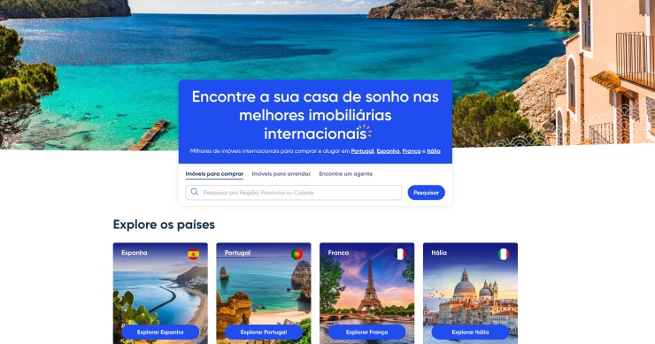 Portal imobiliário Kyero