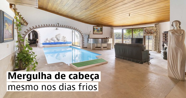 Casas com piscina interior