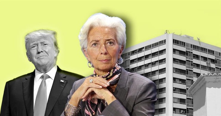 Donald Trump, novo presidente dos EUA; Christine Lagarde, presidente do BCE Juros do BCE a descer