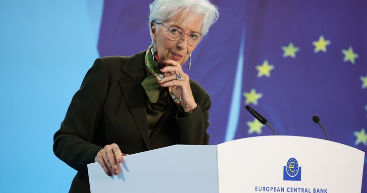 Christine Lagarde, presidente do BCE Juros do BCE a descer