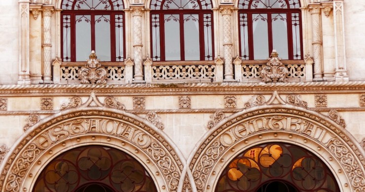 Detalhe da estação do Rossio