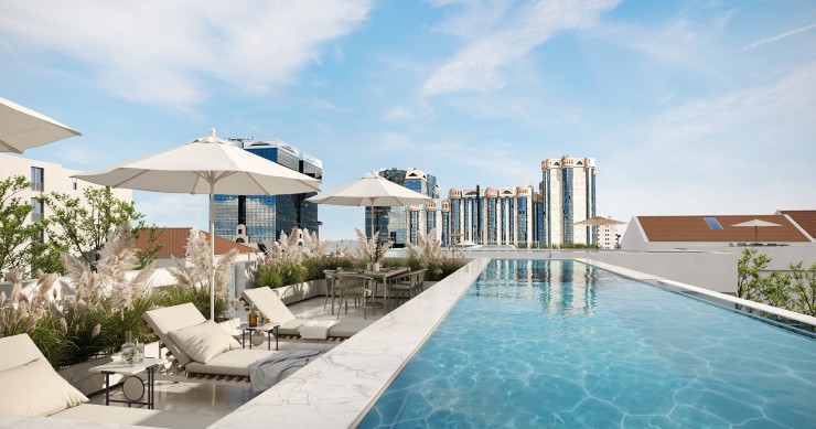 penthouse de luxo com piscina
