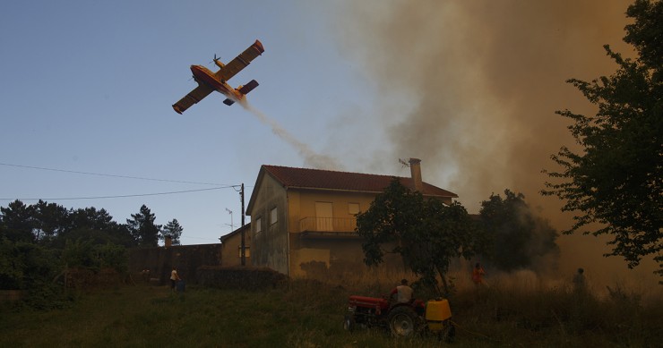 Casas destruídas nos incêndios 2017