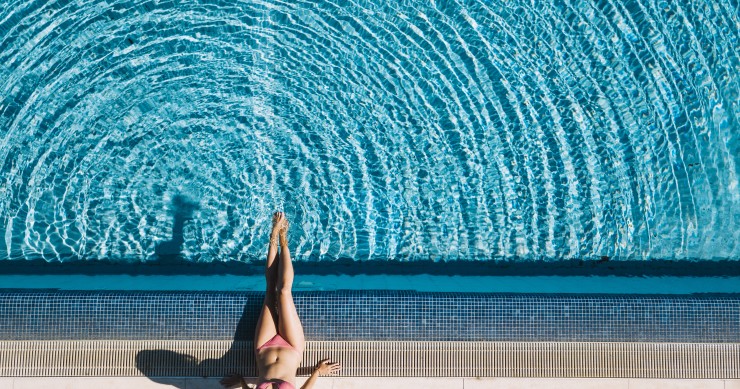 Obras na piscina