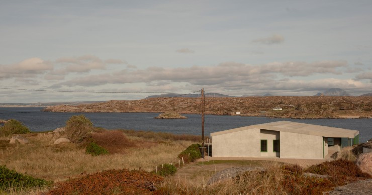 Casa na ilha de Cruit.