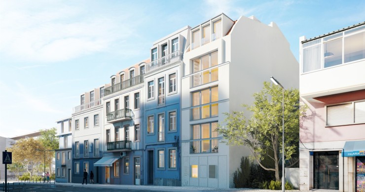 Edifício novo nas Amoreiras