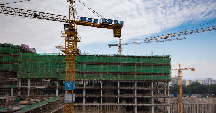 Prédios em construção