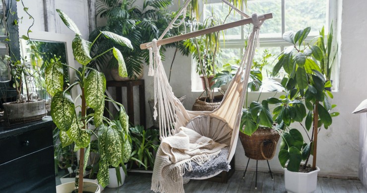 Jardim interior em casa