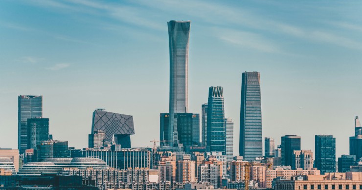 Vista panorâmica da cidade de Pequim, na China