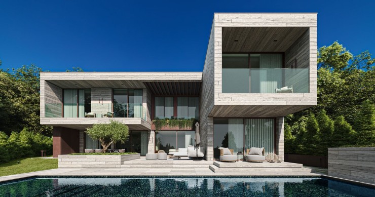 casa de luxo com piscina